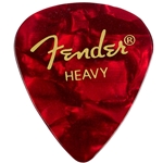 Fender 351 Premium Picks, Heavy, Red Moto, 12 Pack