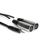 Hosa Stereo Breakout, 3.5 mm TRS to Dual XLR3M, 2m