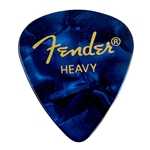 Fender 351 Premium Picks, Heavy, Blue Moto, 12 Pack