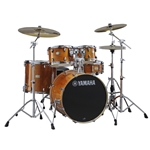 Yamaha Stage Custom Birch 5pc Drum Kit, Honey Amber