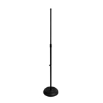 On Stage Round Base Microphone Stand, Black