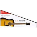 Fender FA-115 Dreadnought Acoustic Guitar Starter Pack, Sunburst