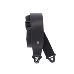 D'Addario Comfort Leather Auto Lock Guitar Strap, Black