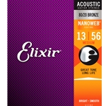 Elixir 11102 Acoustic 80/20 Bronze Nanoweb, Medium