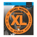 D'Addario EXL160-5 5-String Nickel Wound Bass Guitar Strings