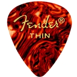 Fender 351 Premium Picks, Thin, Classic Shell, 12 Pack