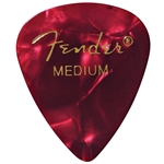 Fender 351 Premium Picks, Medium, Red Moto, 12 Pack