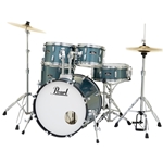 Pearl Roadshow RS505C/C703 Drum Set, Aqua Blue Glitter