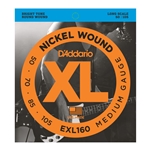 D'Addario EXL160 Nickel Wound Bass Guitar Strings Medium, Long Scale