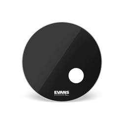 Evans EQ3 Resonant Black Bass Drum Head, 22"