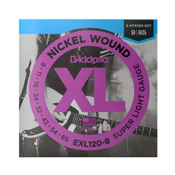 D'Addario EXL120-8 Nickel Wound Electric Guitar Strings