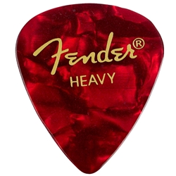 Fender 351 Premium Picks, Heavy, Red Moto, 12 Pack