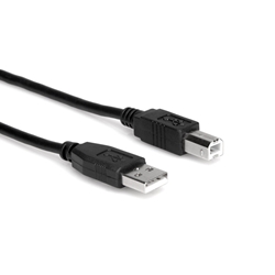 Hosa High Speed USB Cable, Type A to Type B, 5 ft