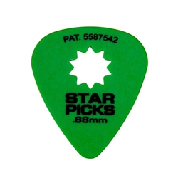 Everly Star Picks, .88mm, Green, 12 Pack