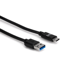 Hosa SuperSpeed USB 3.0 Cable, Type A to Type C, 6 ft