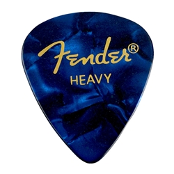 Fender 351 Premium Picks, Heavy, Blue Moto, 12 Pack
