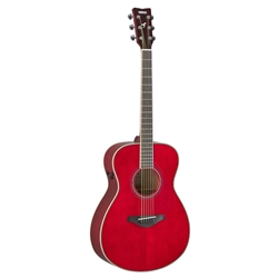 Yamaha FS TransAcoustic Acoustic Guitar, Ruby Red