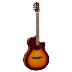 Yamaha NTX1 Acoustic Electric, Nylon String Guitar, Brown Sunburst