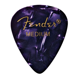 Fender 351 Premium Picks, Medium, Purple Moto, 12 Pack