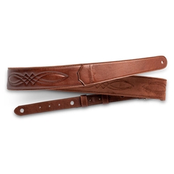 Taylor Vegan Leather Strap, Medium Brown, 2"