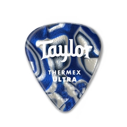 Taylor Premium 351 Thermex Ultra Picks, Blue Swirl, 1.50mm, 6 pack
