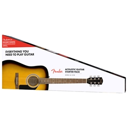 Fender FA-115 Dreadnought Acoustic Guitar Starter Pack, Sunburst
