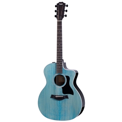 Taylor 214ce DLX LTD, Transparent Blue Acoustic Guitar