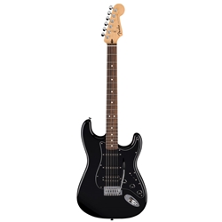 Fender Standard Stratocaster HSS, Laurel Fingerboard, Black Pickguard, Black