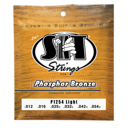 SIT P1254 Phosphor Bronze Acoustic Guitar Strings, Light