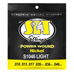 SIT S1046 Power Wound Nickel Guitar Strings, Light