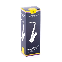 Vandoren Traditional Tenor Saxophone Reeds #3, Box of 5