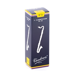 Vandoren Traditional Bass Clarinet Reeds #3.5, Box of 5
