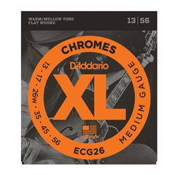 D'Addario ECG26 Chromes Flat Wound Electric Guitar Strings