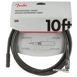 Fender Professional Instrument Cable (Straight - Right Angle), 10'