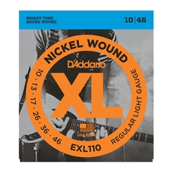 D'Addario EXL110 Nickel Wound Electric Guitar Strings Regular Light