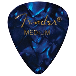 Fender 351 Premuim Picks, Medium, Blue Moto, 12 Pack