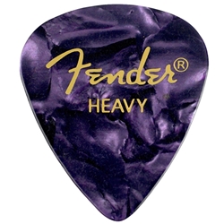 Fender 351 Premium Picks, Heavy, Purple Moto, 12 Pack
