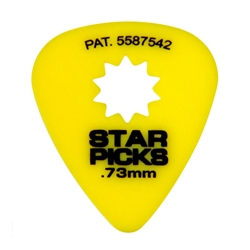 Everly Star Picks, .73mm, Yellow, 12 Pack