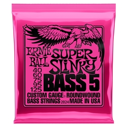 Ernie Ball 2824 Super Slinky Nickel Wound Bass, 5-String