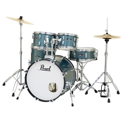 Pearl Roadshow RS505C/C703 Drum Set, Aqua Blue Glitter