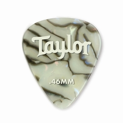 Taylor Celluloid 351 Picks, Abalone, .46mm,12 Pack